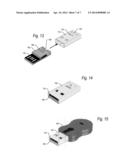 USB DEVICE WITH PREASSEMBLED LID diagram and image