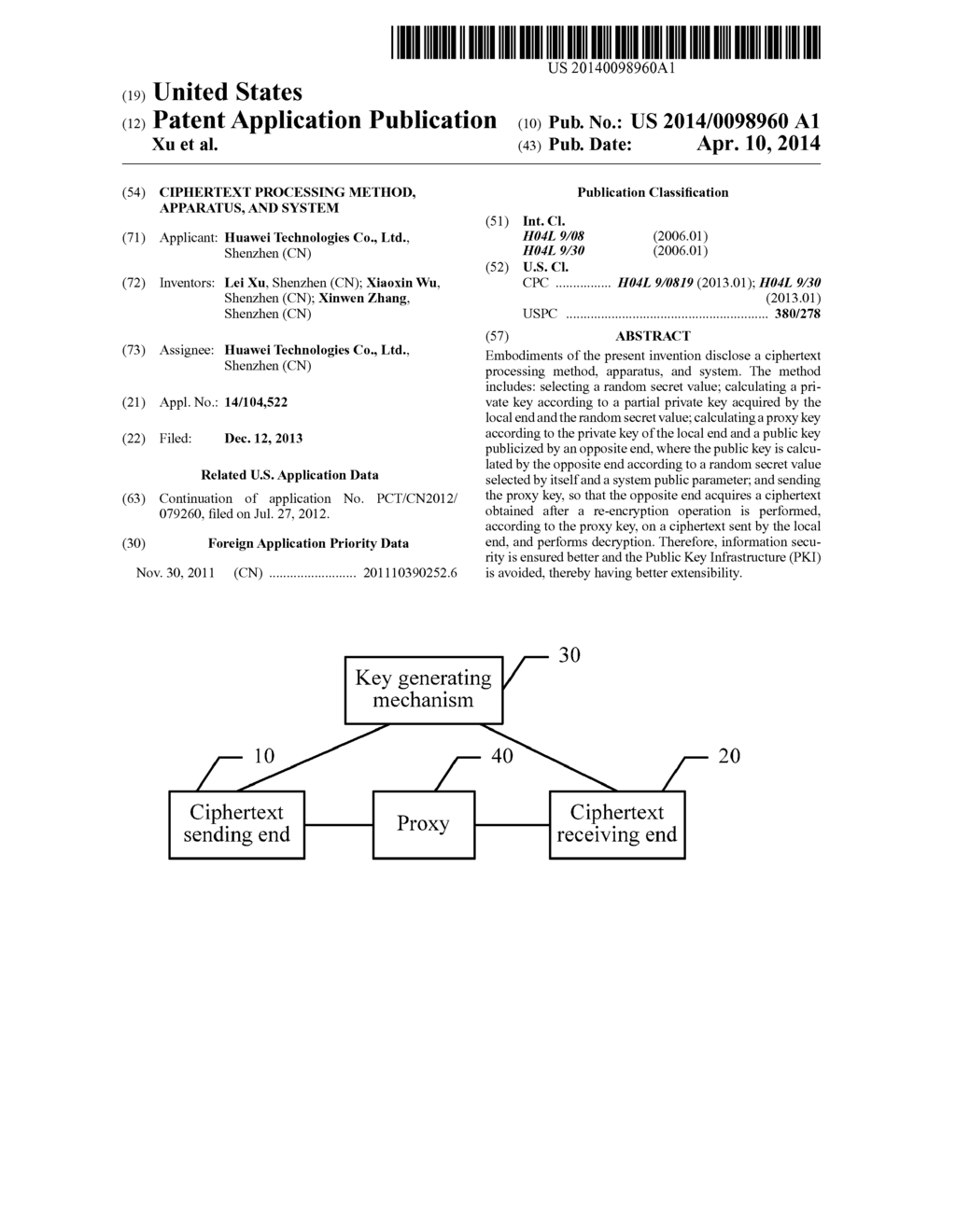 Ciphertext Processing Method, Apparatus, and System - diagram, schematic, and image 01