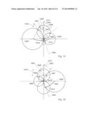 Angle-dependent operating device or method for generating a     pseudo-stereophonic audio signal diagram and image