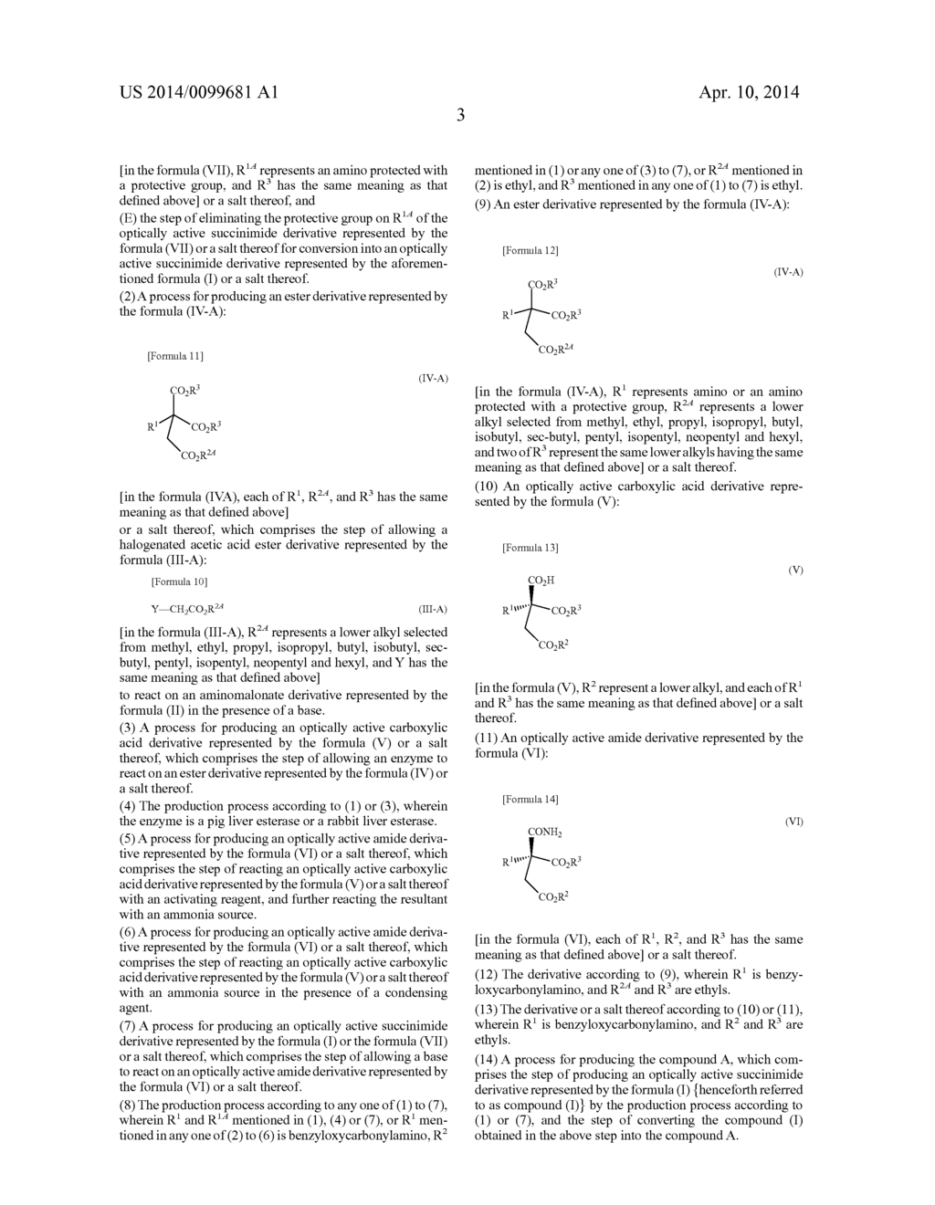 PROCESS FOR PRODUCING OPTICALLY ACTIVE SUCCINIMIDE DERIVATIVES AND     INTERMEDIATES THEREOF - diagram, schematic, and image 04