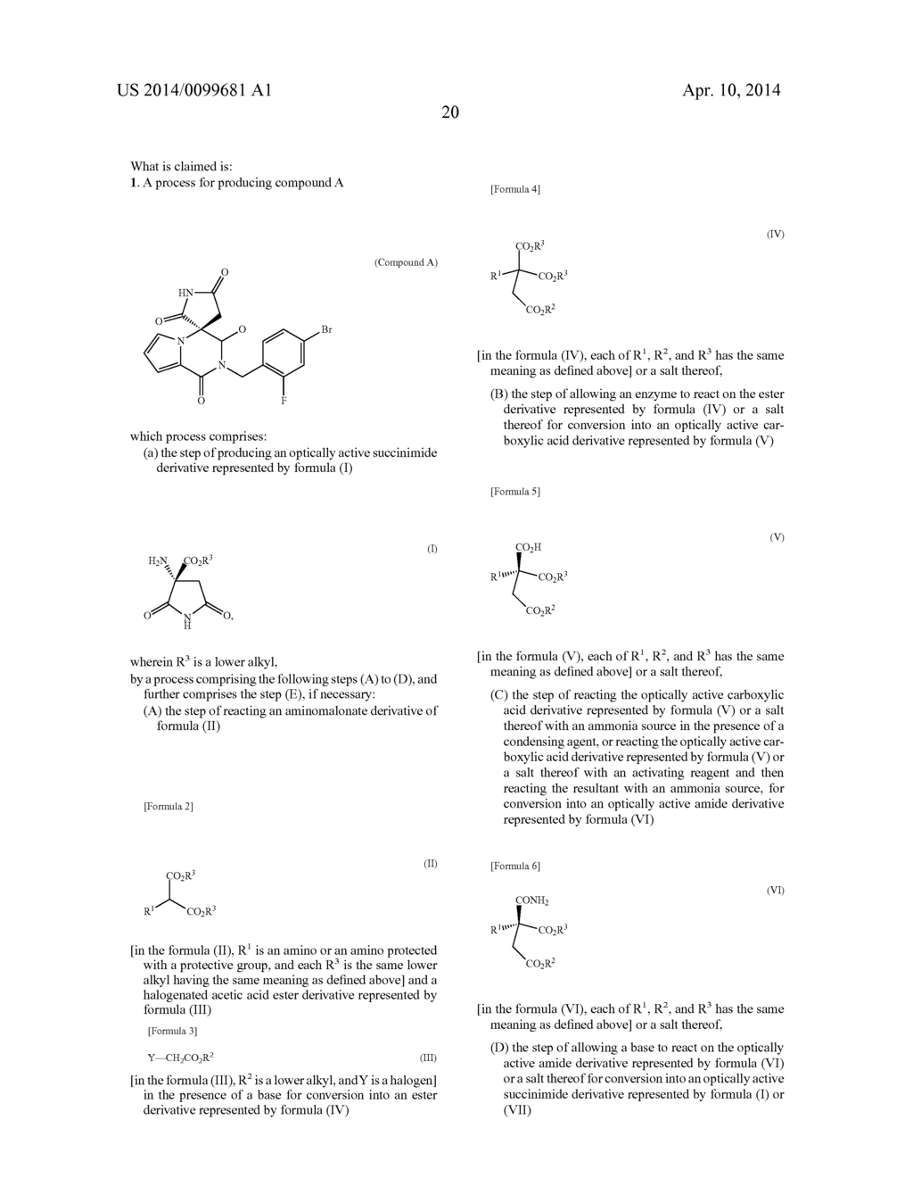 PROCESS FOR PRODUCING OPTICALLY ACTIVE SUCCINIMIDE DERIVATIVES AND     INTERMEDIATES THEREOF - diagram, schematic, and image 21