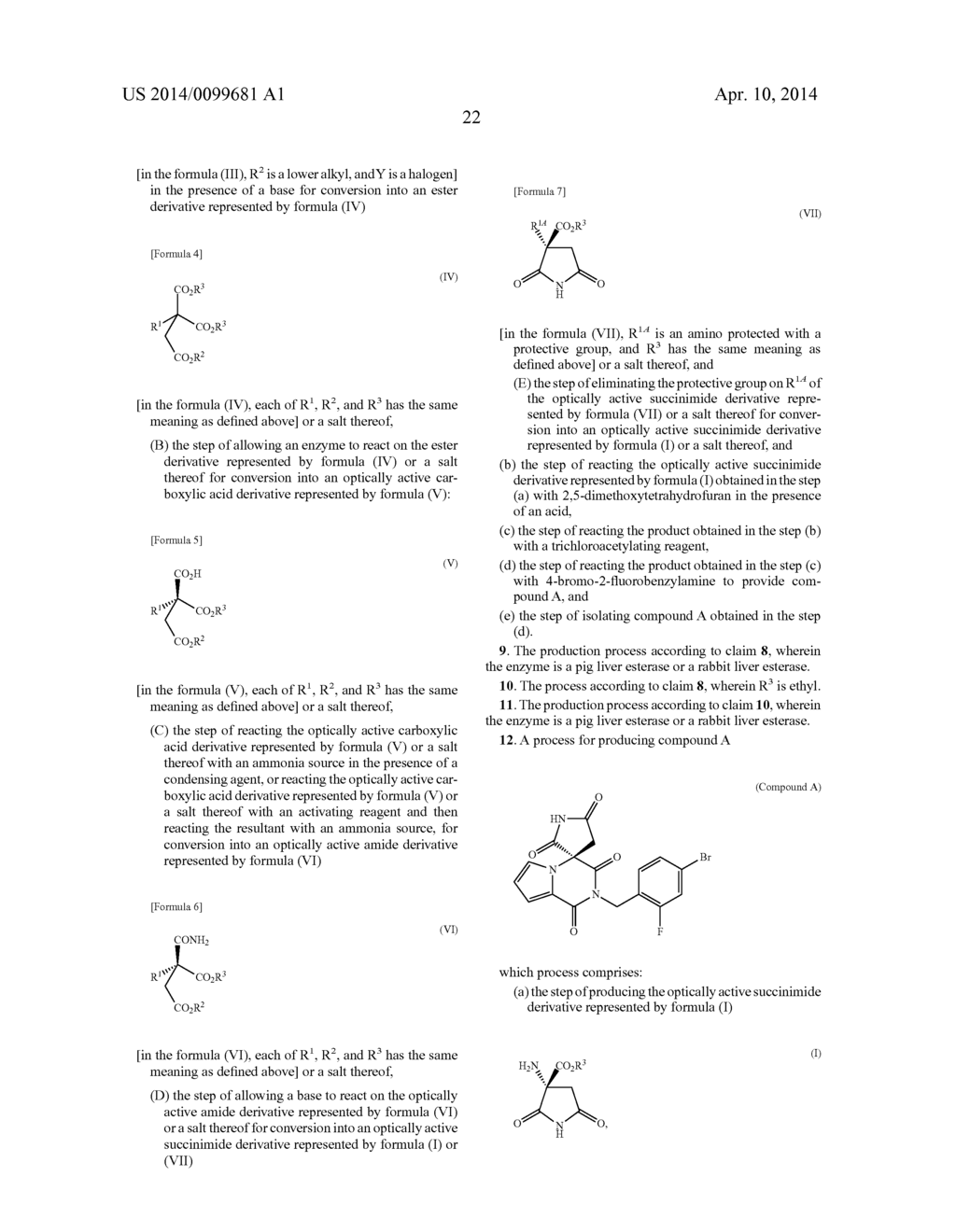 PROCESS FOR PRODUCING OPTICALLY ACTIVE SUCCINIMIDE DERIVATIVES AND     INTERMEDIATES THEREOF - diagram, schematic, and image 23