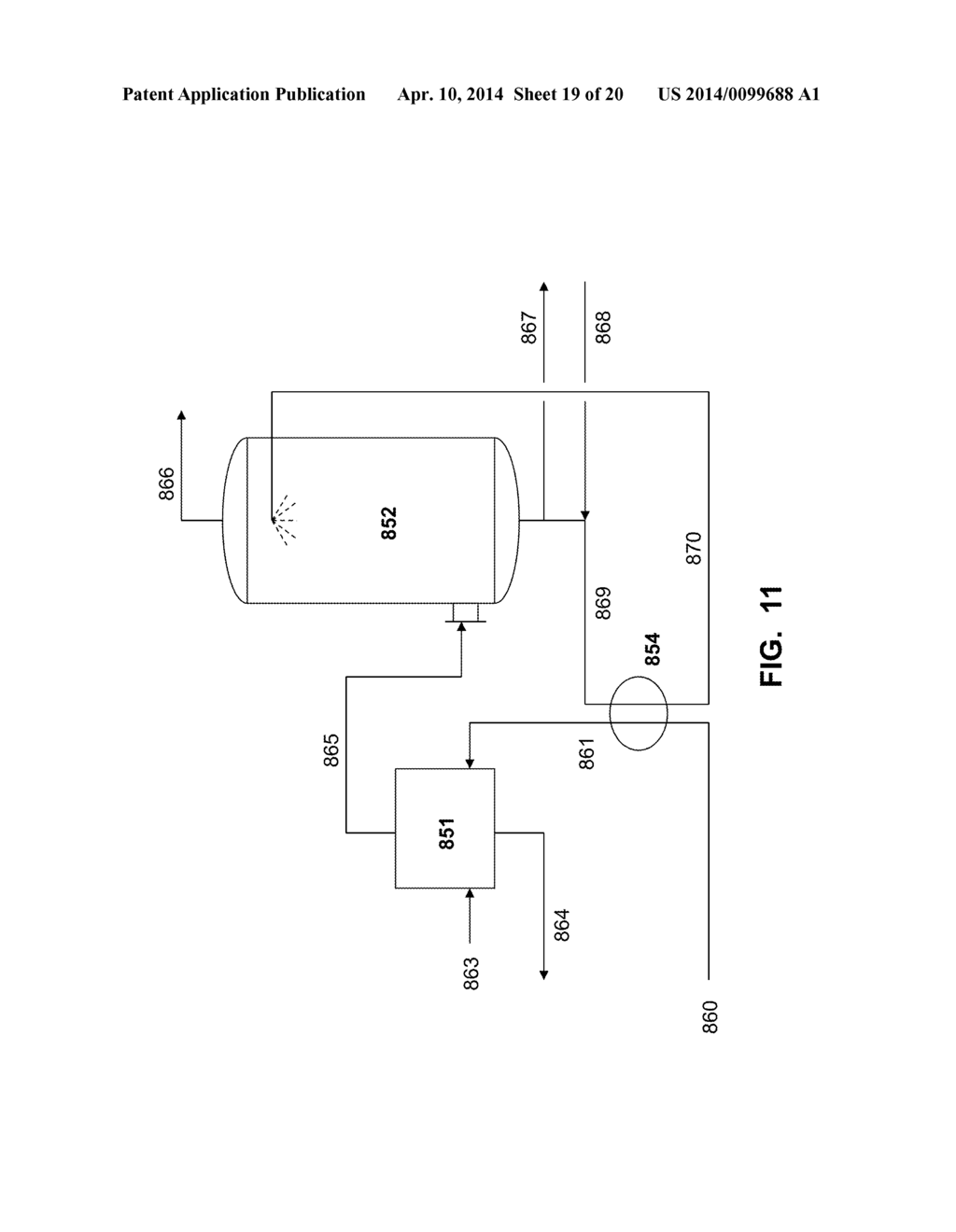 PROCESS TO REMOVE PRODUCT ALCOHOL FROM A FERMENTATION BY VAPORIZATION     UNDER VACUUM - diagram, schematic, and image 20