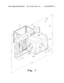 RETRACTABLE UNIVERSAL ELECTRIC WALL OUTLET diagram and image