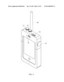 MOBILE DEVICE-INTEGRATED MULTIBAND TWO-WAY RADIO AND RADIO OVER INTERNET     PROTOCOL GATEWAY DEVICE diagram and image