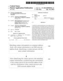 CONTACT INFORMATION SYNCHRONIZATION SYSTEM AND METHOD diagram and image