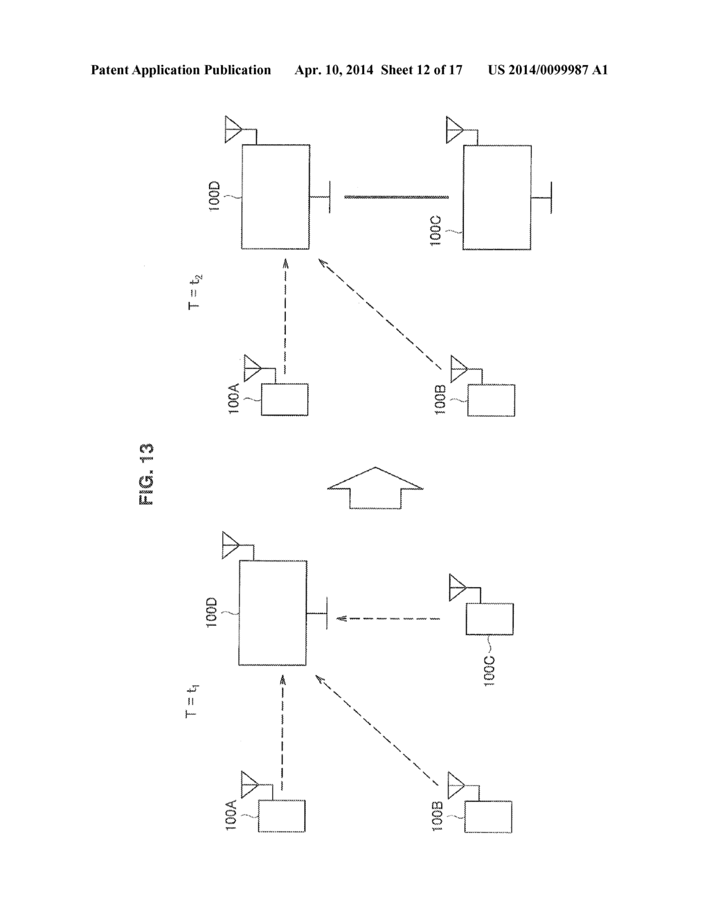 WIRELESS COMMUNICATION DEVICE, PROGRAM, AND COMMUNICATION CONTROL METHOD - diagram, schematic, and image 13