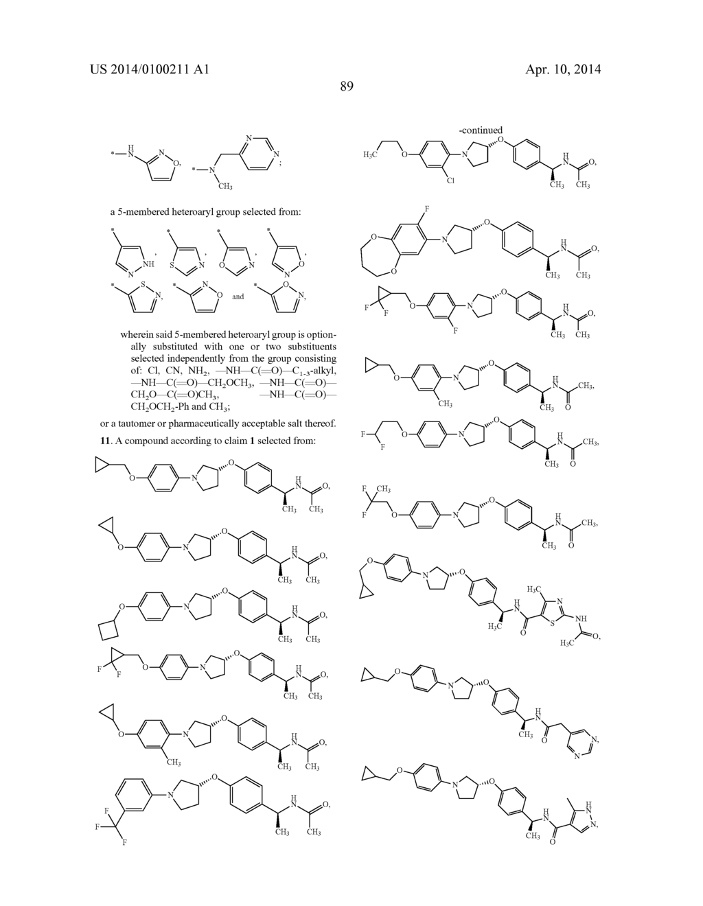 New pyrrolidine derivatives, pharmaceutical compositions and uses thereof - diagram, schematic, and image 90