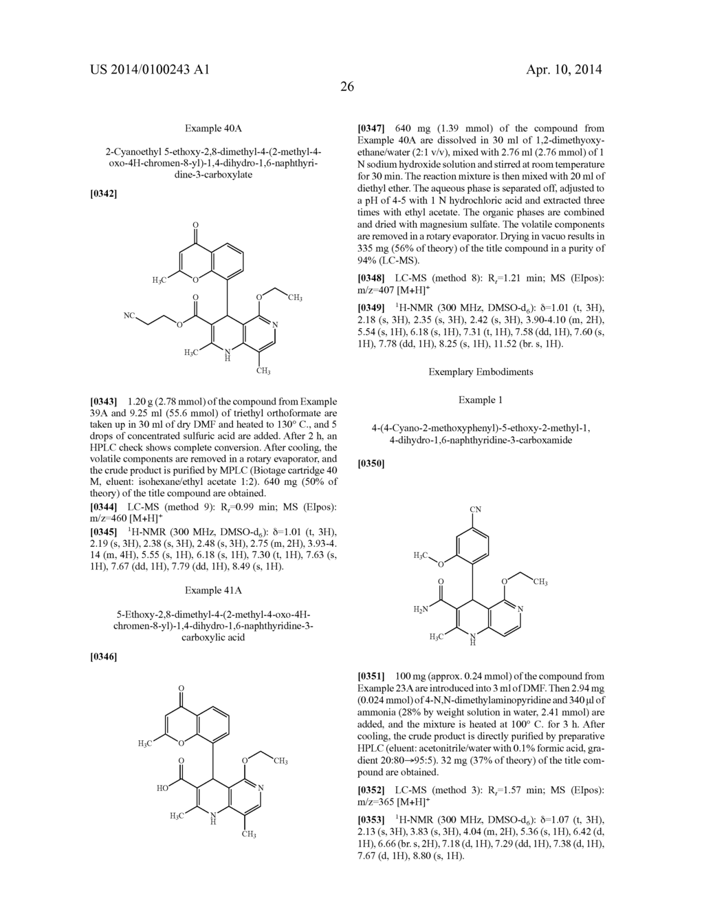 SUBSTITUTED 4-ARYL-1,4-DIHYDRO-1,6-NAPHTHYRIDINE AMIDES AND THEIR USE - diagram, schematic, and image 27
