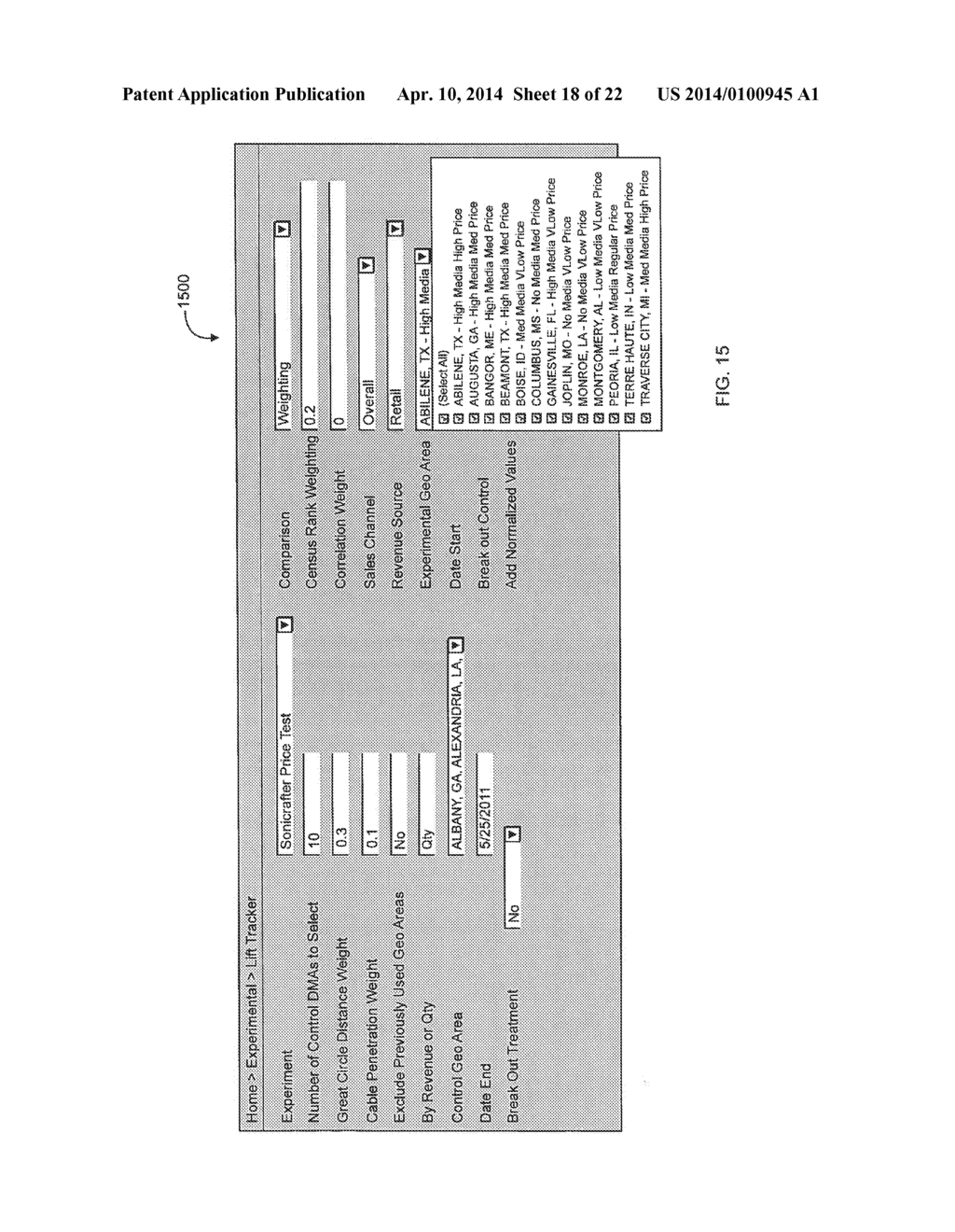 TRACKING AND MANAGING ADVERTISING CAMPAIGNS USING MIRRORED EXPERIMENTAL     DESIGNS - diagram, schematic, and image 19