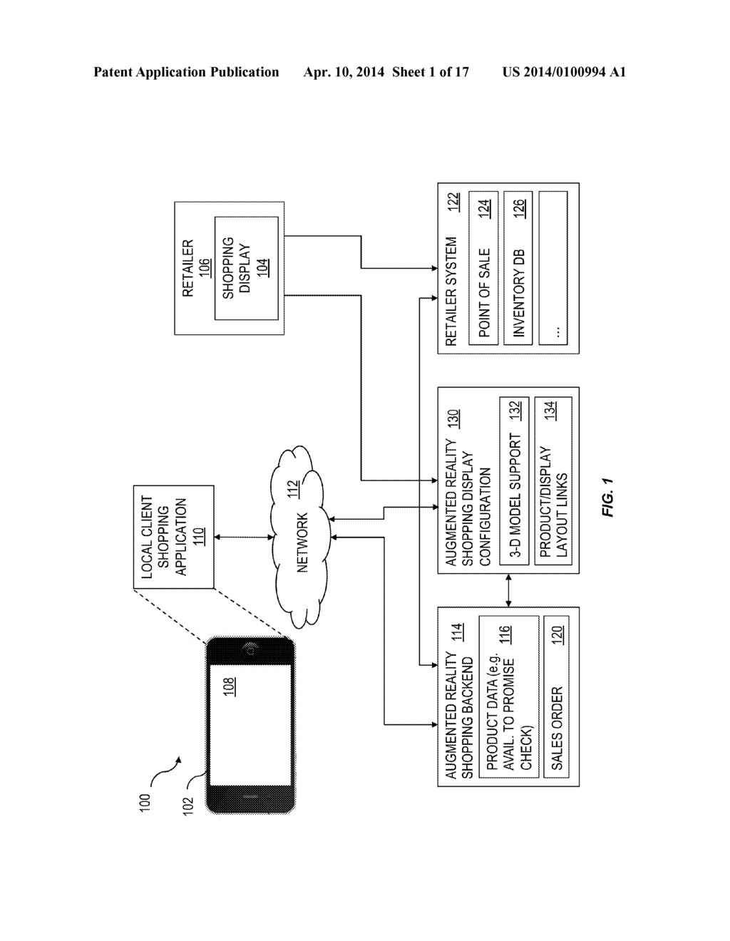 BACKEND SUPPORT FOR AUGMENTED REALITY WINDOW SHOPPING - diagram, schematic, and image 02