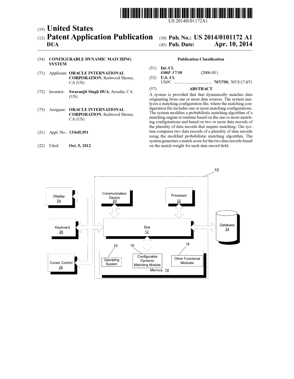 Configurable Dynamic Matching System - diagram, schematic, and image 01