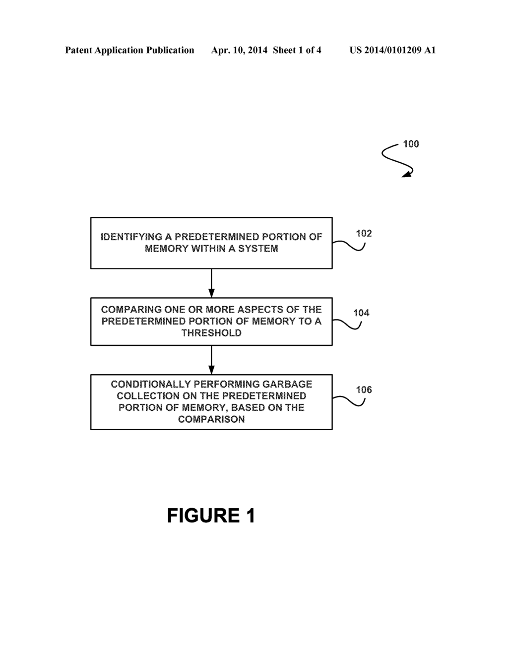 SYSTEM, METHOD AND COMPUTER PROGRAM PRODUCT FOR CONDITIONALLY PERFORMING     GARBAGE COLLECTION - diagram, schematic, and image 02