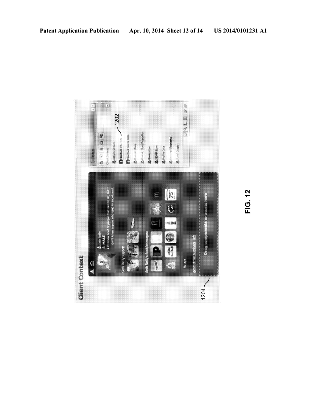 DISPLAYING TARGETED WEBSITE CONTENT BASED ON SOCIAL USER PROFILE DATA - diagram, schematic, and image 13