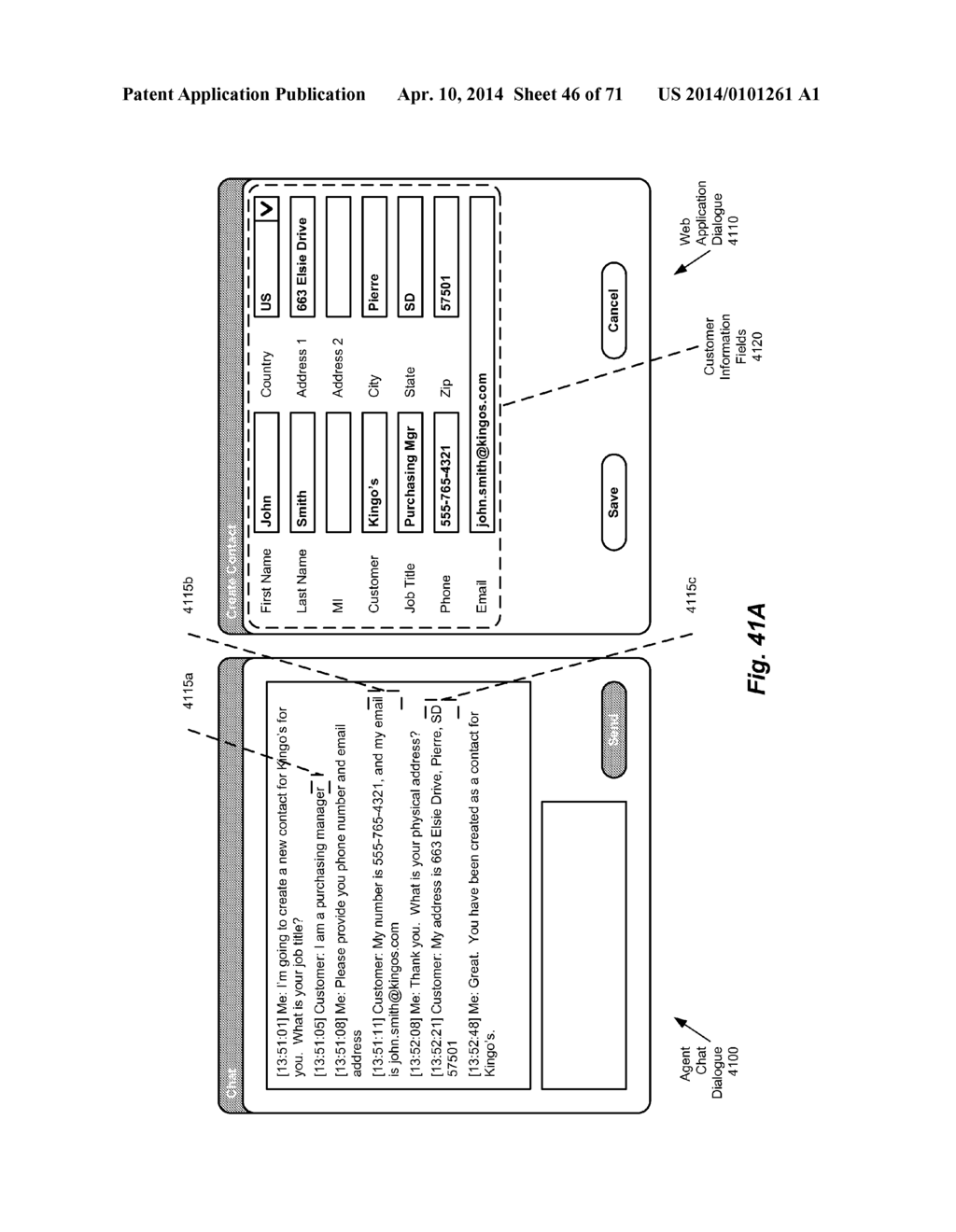 METHOD AND SYSTEM FOR COMMUNICATING WITHIN A MESSAGING ARCHITECTURE USING     A STRUCTURED DATA OBJECT - diagram, schematic, and image 47