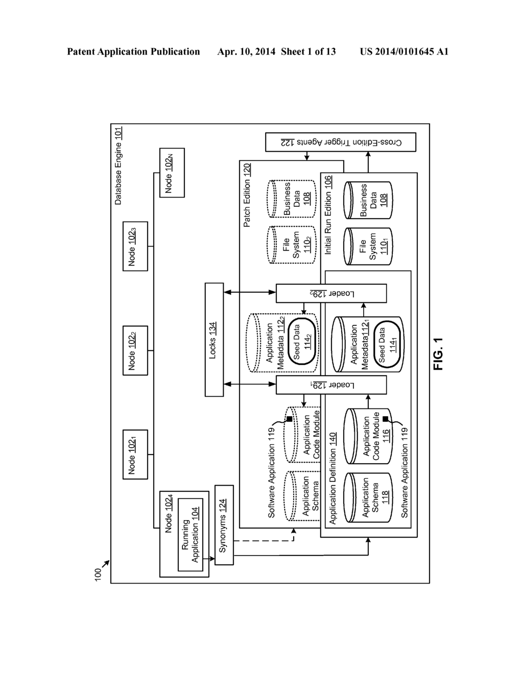 ONLINE UPGRADING OF A DATABASE ENVIRONMENT USING TRANSPARENTLY-PATCHED     SEED DATA TABLES - diagram, schematic, and image 02