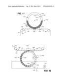 DRYER IMPINGING HEATING LIQUID ONTO BARRIER diagram and image