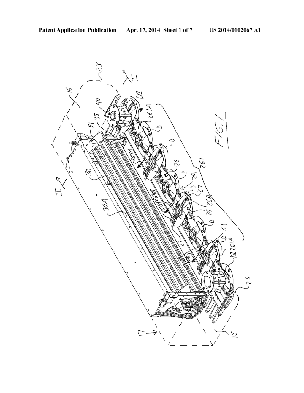 Rotary Disk Crop Harvesting Header with Rearwardly Shifted Top     Conditioning Roll and Lower Rear Deflector - diagram, schematic, and image 02