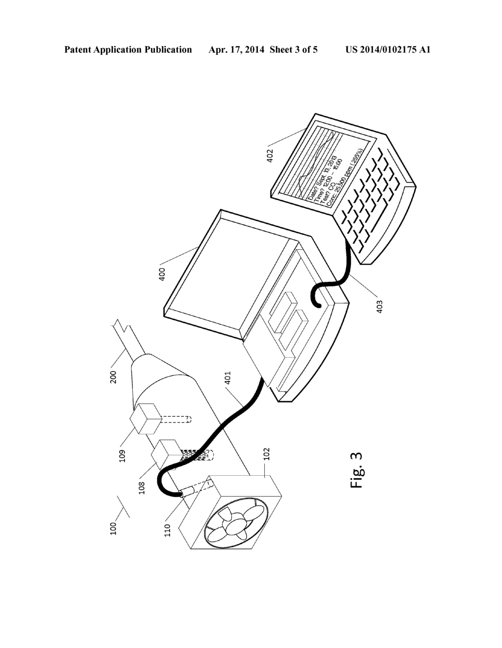 Pumped Air Relative Humidity and Temperature Sensing System with Optional     Gas Assay Functionality - diagram, schematic, and image 04