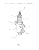 WATER VALVE SUITABLE FOR USE WITH A BATHTUB diagram and image