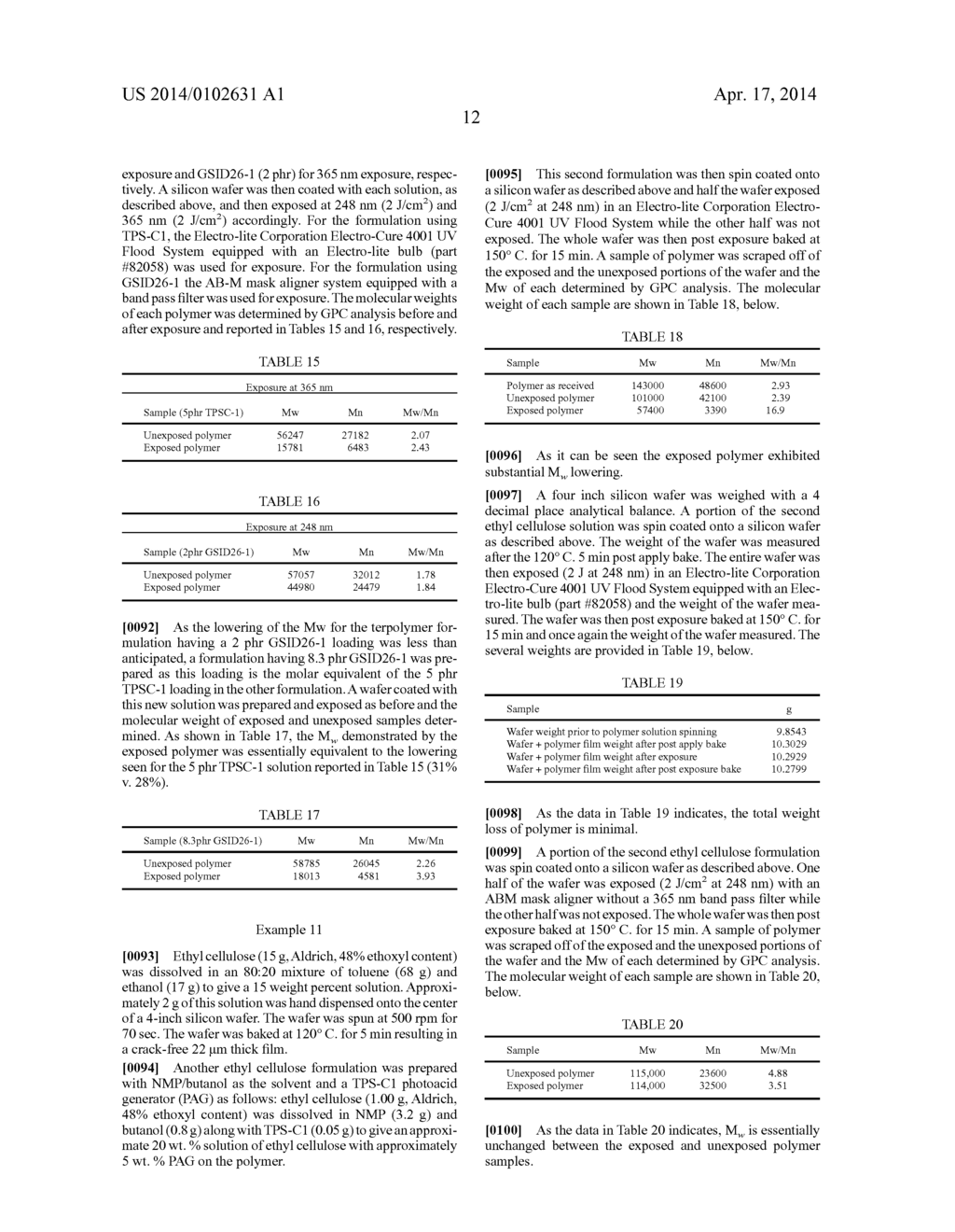 POLYMER COMPOSITIONS FOR TEMPORARY BONDING - diagram, schematic, and image 14