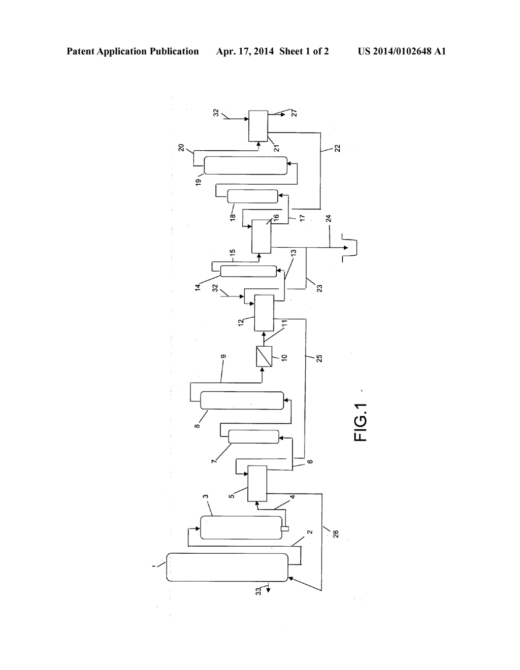 METHOD AND ARRANGEMENT FOR TREATING CHEMICAL PULP - diagram, schematic, and image 02