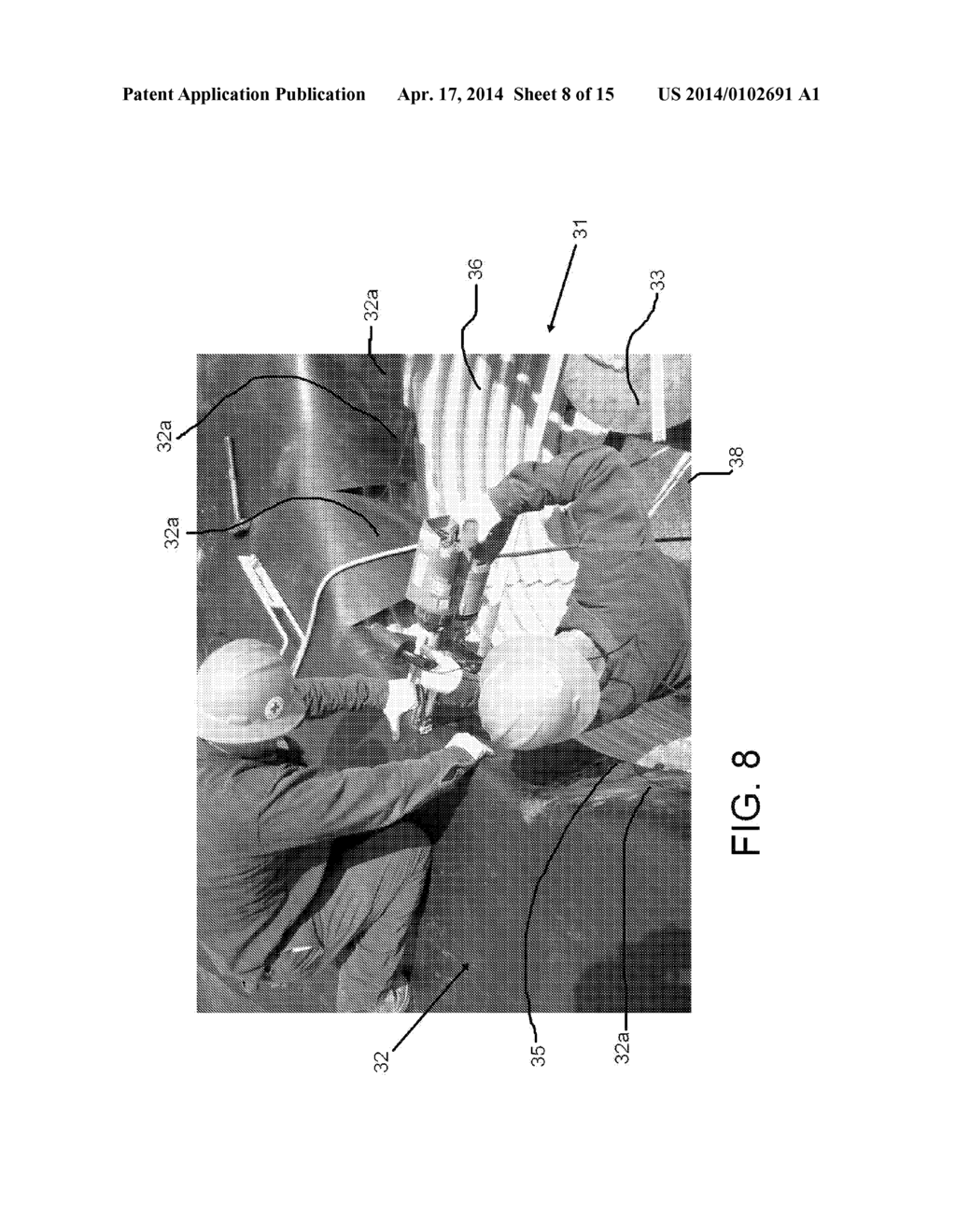 METHOD OF DRILLING AND OPERATING AN OIL OR GAS WELL, A METHOD OF     PREVENTING OR MINIMIZING CONTAMINATION TO THE SOIL ABOUT AN OIL OR GAS     WELL, USING A KIT TO INSTALL, AN IMPERVIOUS AND REUSABLE LINER AND     APPARATUS THEREFOR - diagram, schematic, and image 09