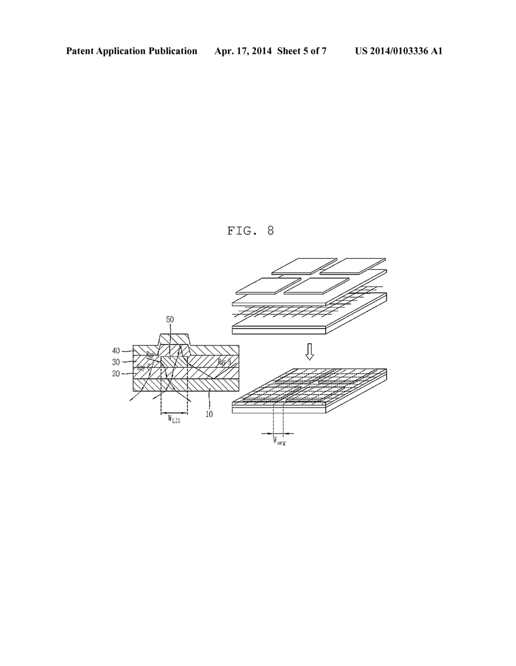 METAL OXIDE THIN FILM SUBSTRATE FOR OLED AND METHOD OF FABRICATING THE     SAME - diagram, schematic, and image 06