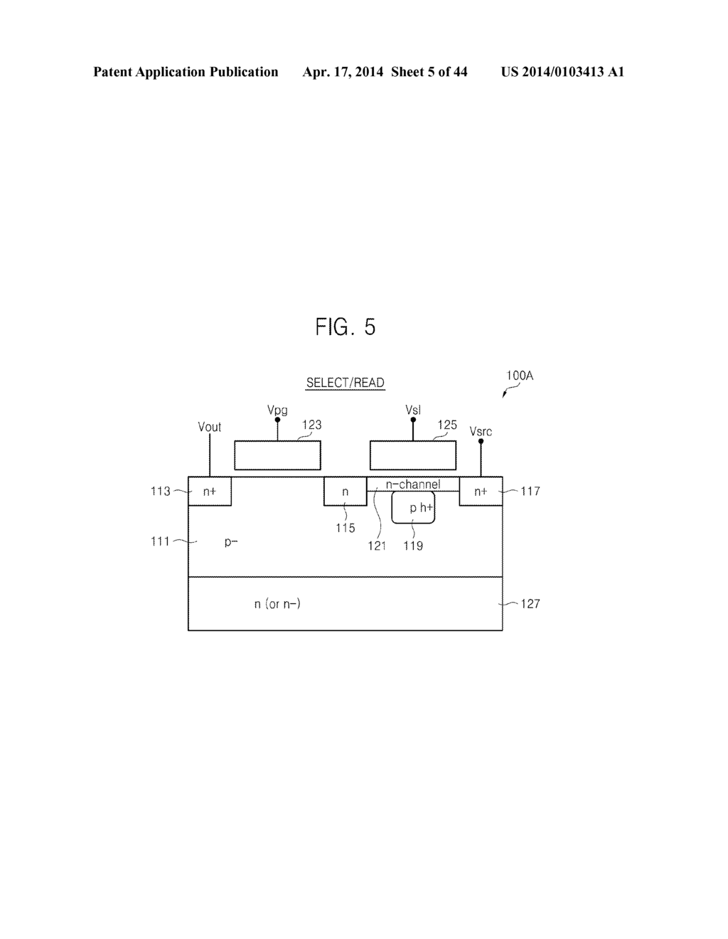 CMOS IMAGE SENSORS WITH PHOTOGATE STRUCTURES AND SENSING TRANSISTORS,     OPERATION METHODS THEREOF, AND IMAGE PROCESSING SYSTEMS INCLUDING THE     SAME - diagram, schematic, and image 06