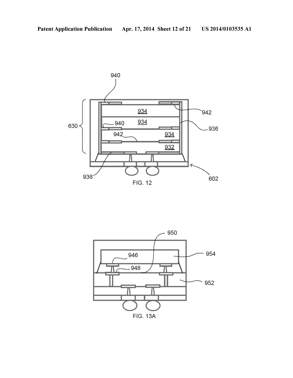 STUB MINIMIZATION FOR ASSEMBLIES WITHOUT WIREBONDS TO PACKAGE SUBSTRATE - diagram, schematic, and image 13