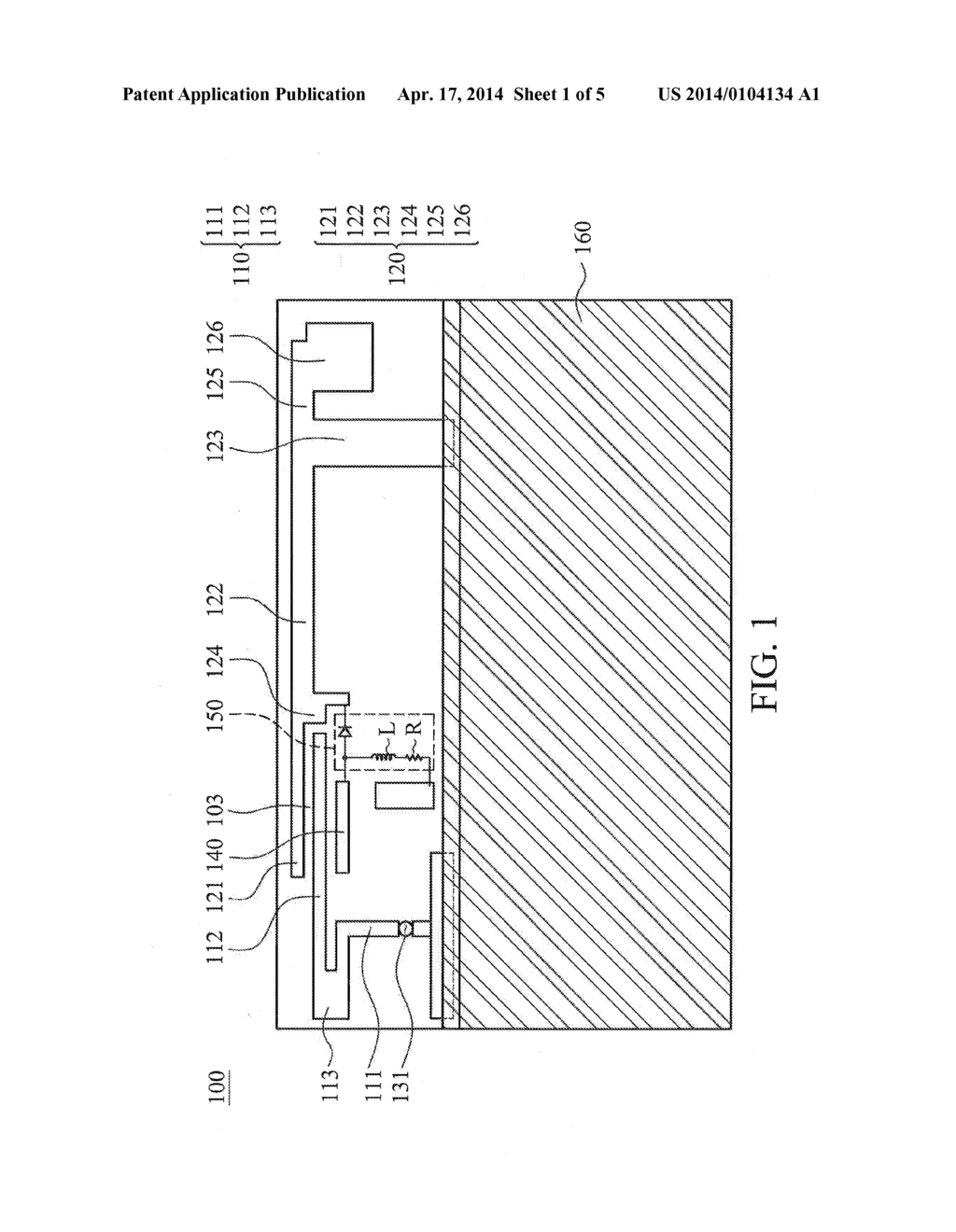 PORTABLE ELECTRONIC DEVICE AND ANTENNA STRUCTURE THEREOF - diagram, schematic, and image 02