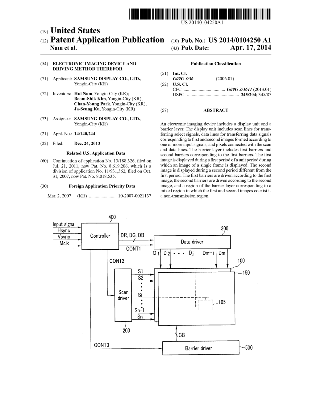 ELECTRONIC IMAGING DEVICE AND DRIVING METHOD THEREFOR - diagram, schematic, and image 01