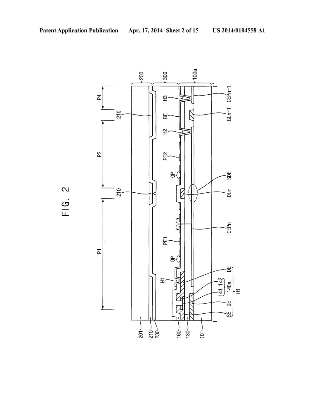 ARRAY SUBSTRATE AND DISPLAY PANEL HAVING THE SAME - diagram, schematic, and image 03