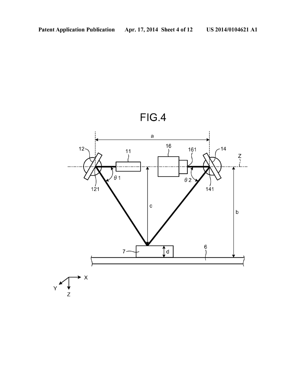 THREE-DIMENSIONAL SHAPE MEASURING APPARATUS AND ROBOT SYSTEM - diagram, schematic, and image 05