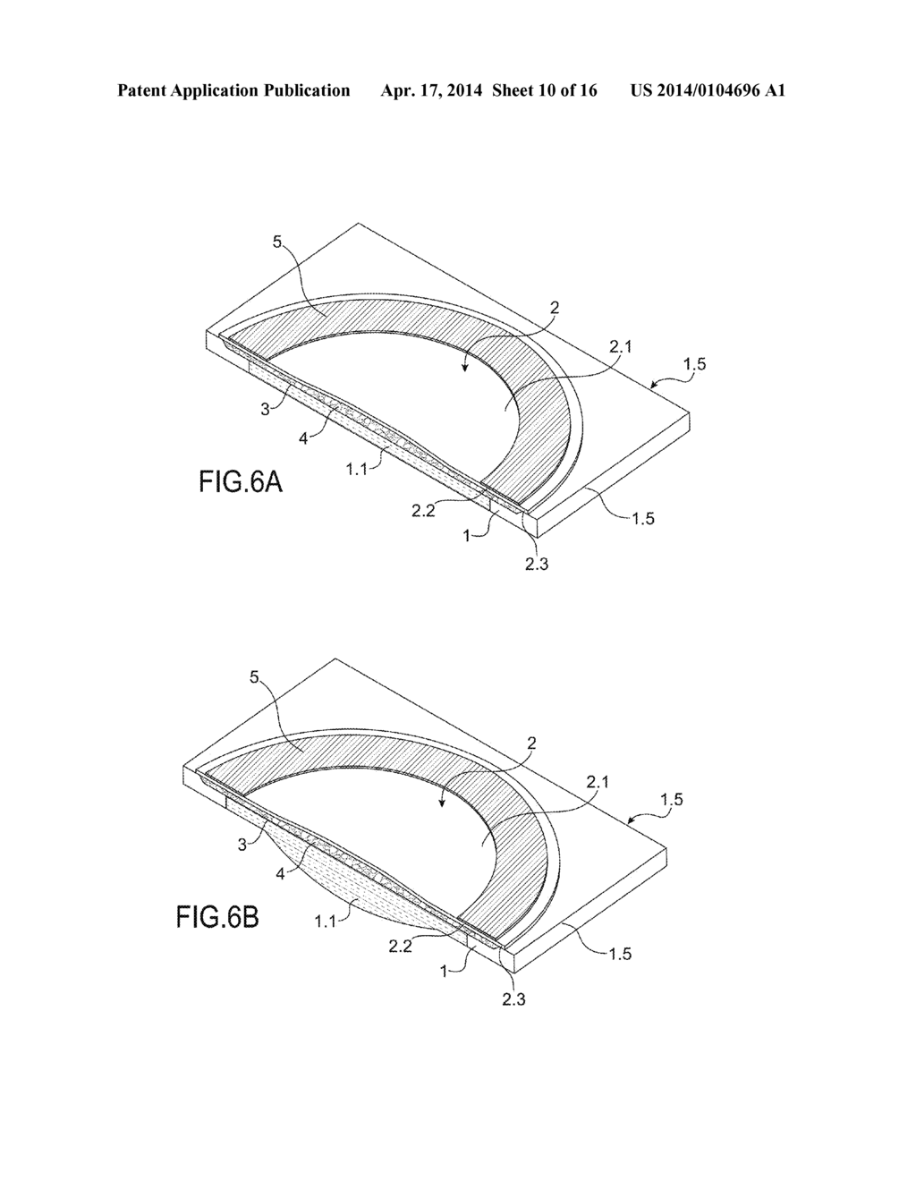 OPTICAL DEVICE WITH A PIEZOELECTRICALLY ACTUATED DEFORMABLE MEMBRANE     SHAPED AS A CONTINUOUS CROWN - diagram, schematic, and image 11