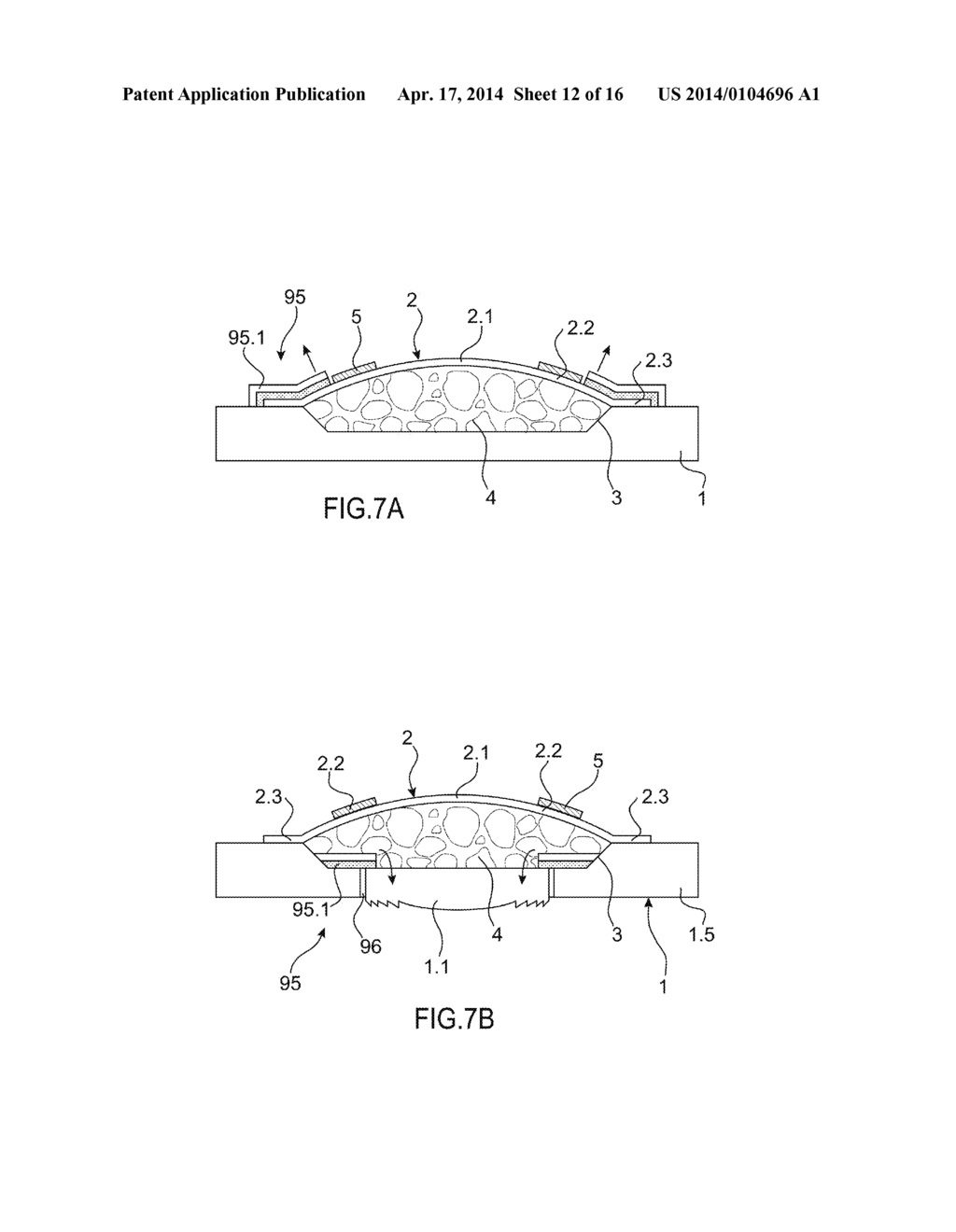 OPTICAL DEVICE WITH A PIEZOELECTRICALLY ACTUATED DEFORMABLE MEMBRANE     SHAPED AS A CONTINUOUS CROWN - diagram, schematic, and image 13