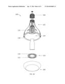 LUMINAIRE WITH INTEGRALLY MOLDED COOLING SYSTEM AND ASSOCIATED METHODS diagram and image