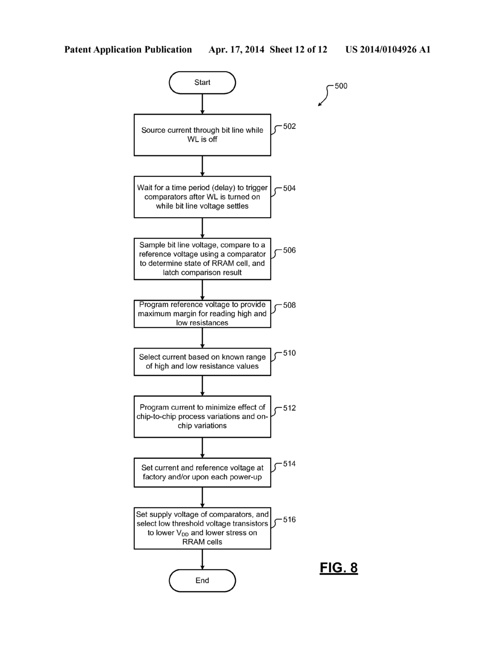 SYSTEMS AND METHODS FOR READING RESISTIVE RANDOM ACCESS MEMORY (RRAM)     CELLS - diagram, schematic, and image 13