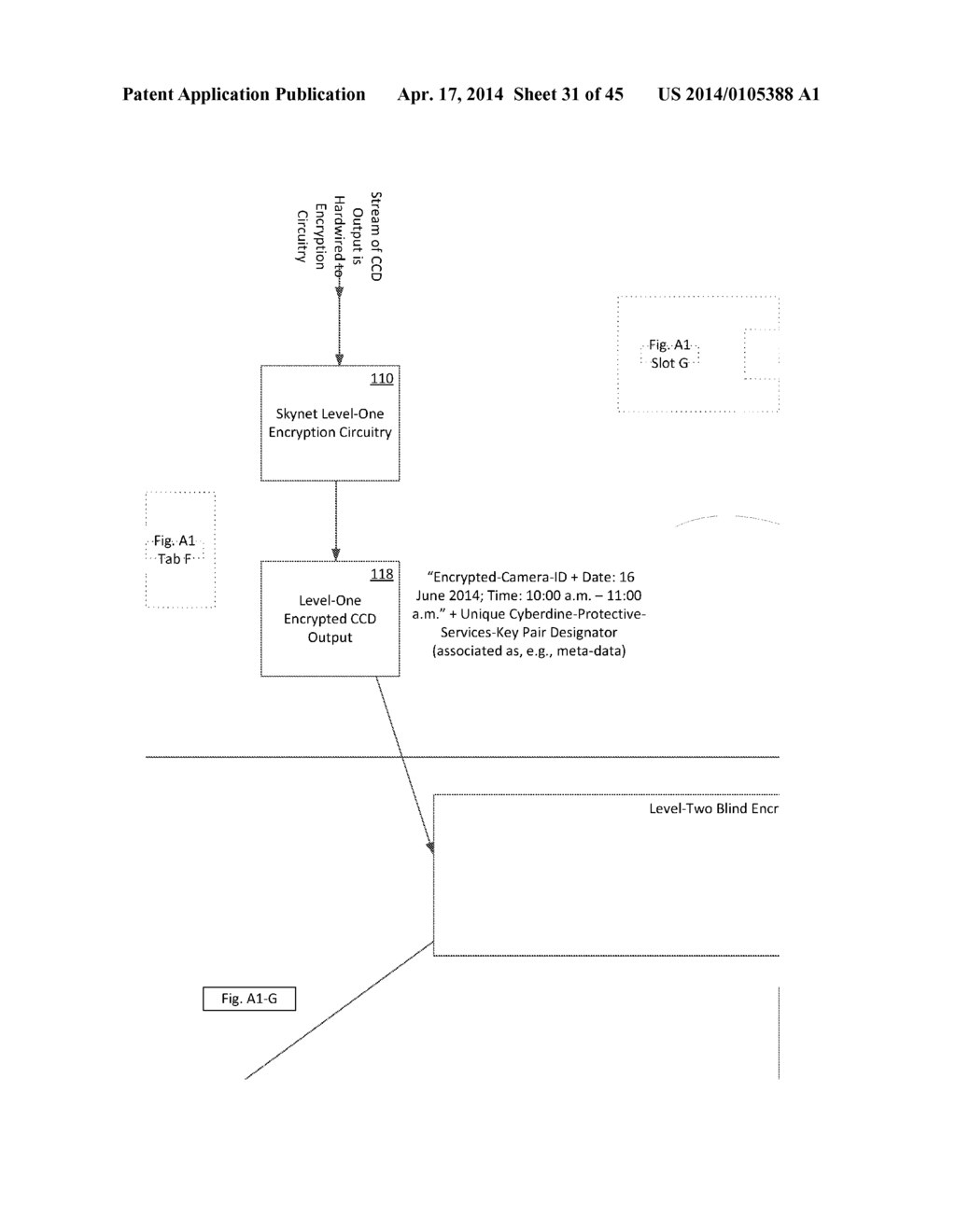 LEVEL-TWO ENCRYPTION ASSOCIATED WITH INDIVIDUAL PRIVACY AND PUBLIC SAFETY     PROTECTION VIA DOUBLE ENCRYPTED LOCK BOX - diagram, schematic, and image 32