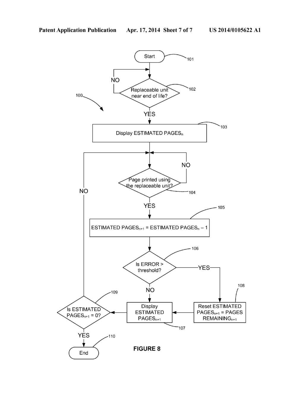 Methods for Providing a Transferable Page Countdown for a Toner Cartridge     Between Image Forming Devices - diagram, schematic, and image 08