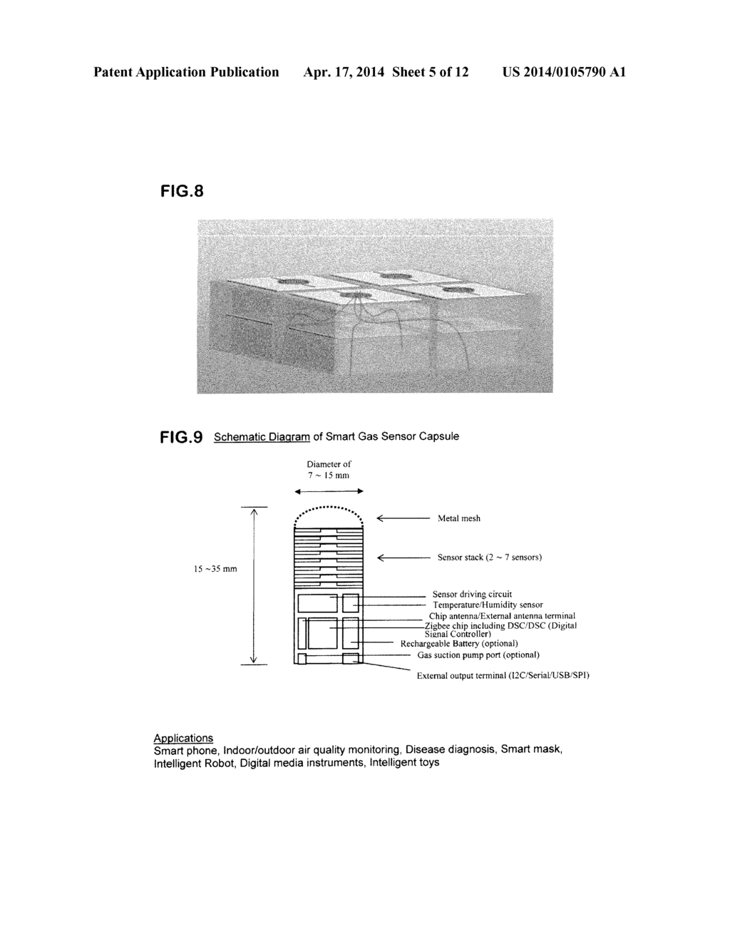 Chemoresistor Type Gas Sensor having a Multi-Storey Architecture - diagram, schematic, and image 06