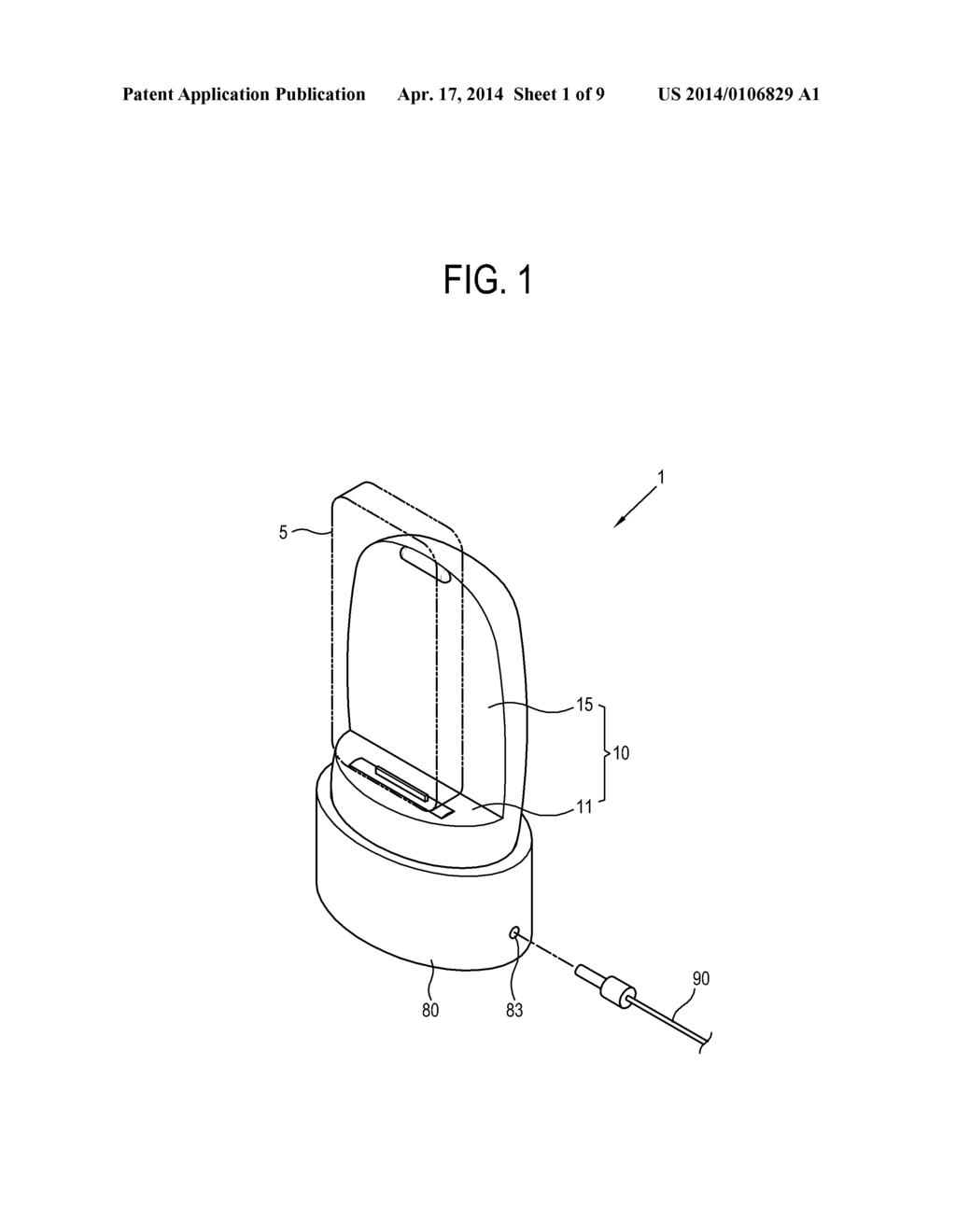 DOCKING APPARATUS FOR PORTABLE DEVICE - diagram, schematic, and image 02