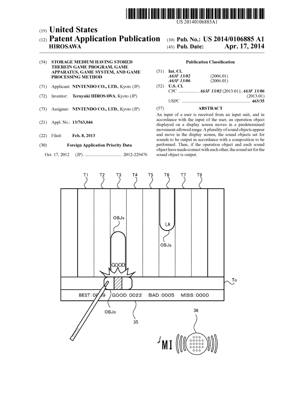 STORAGE MEDIUM HAVING STORED THEREIN GAME PROGRAM, GAME APPARATUS, GAME     SYSTEM, AND GAME PROCESSING METHOD - diagram, schematic, and image 01