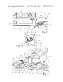 QUICK-ACTION CHAIN TENSIONING DEVICE FOR A CHAINSAW, AND SUCH MECHANISM     AND METHOD diagram and image