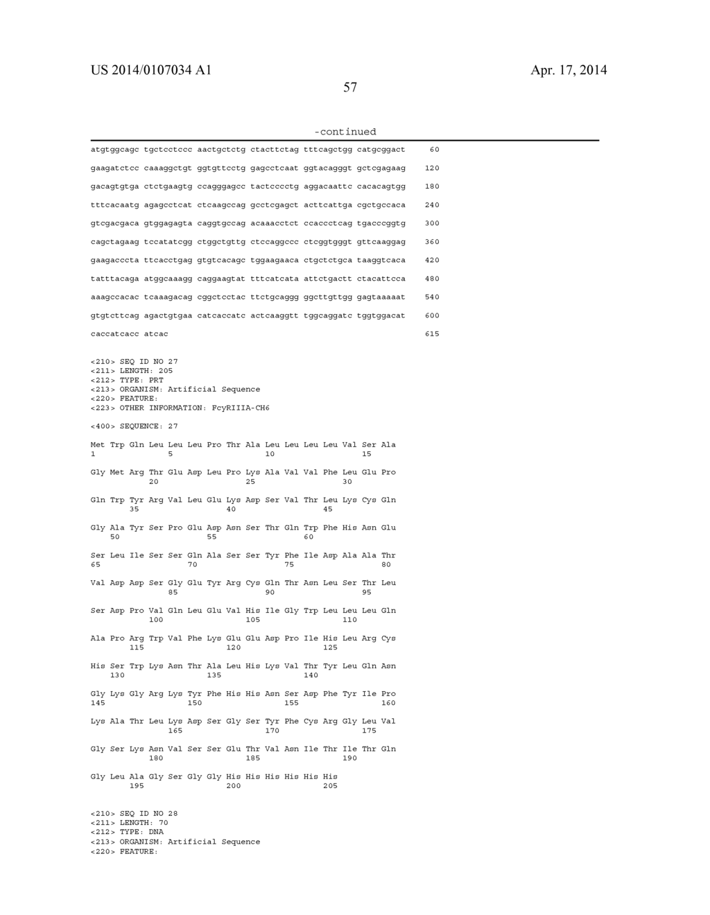 SOLUBLE HYBRID FCGAMMA RECEPTORS AND RELATED METHODS - diagram, schematic, and image 77