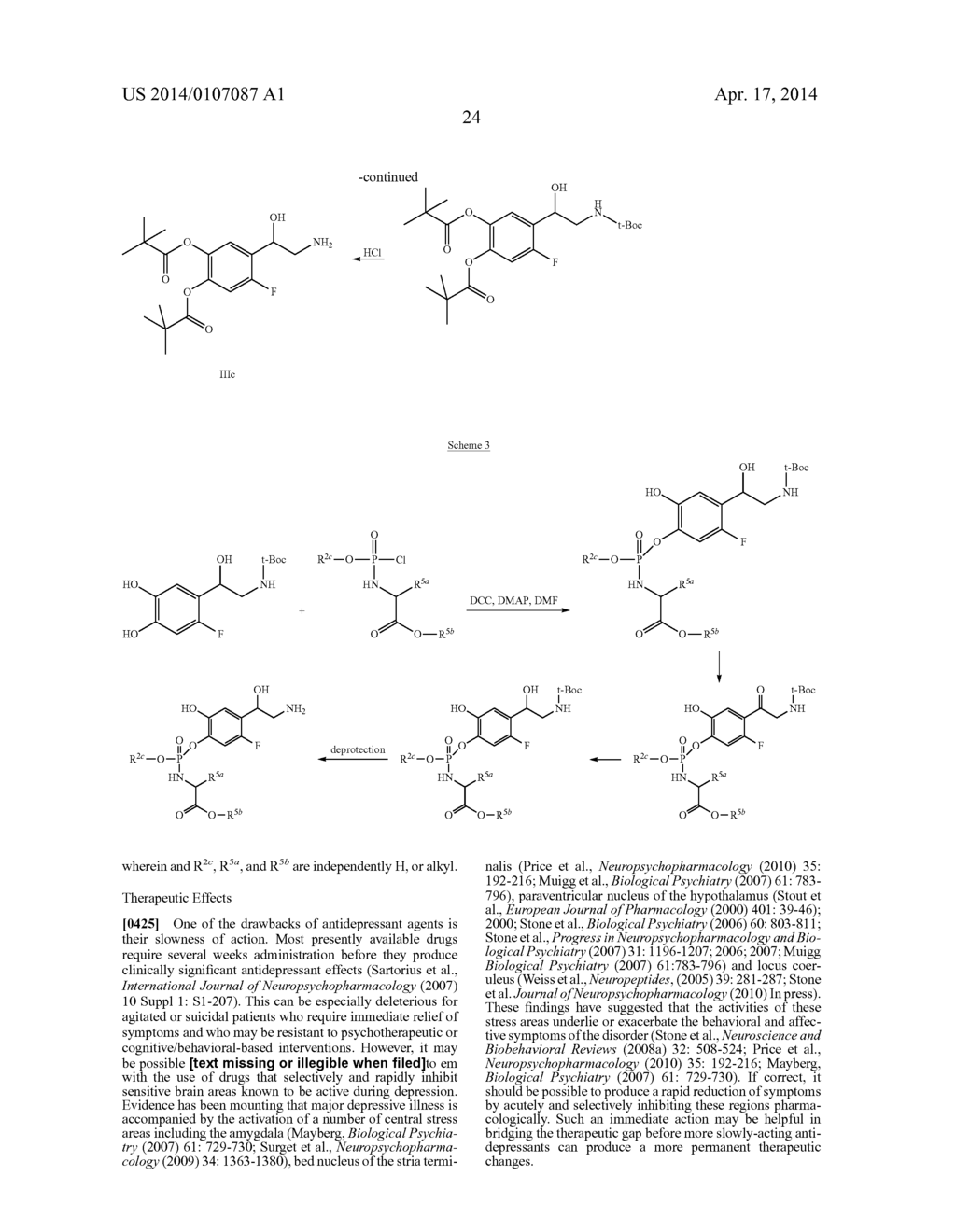 Methods, Compounds and Pharmaceutical Compositions for Treating Anxiety     and Mood Disorders - diagram, schematic, and image 40