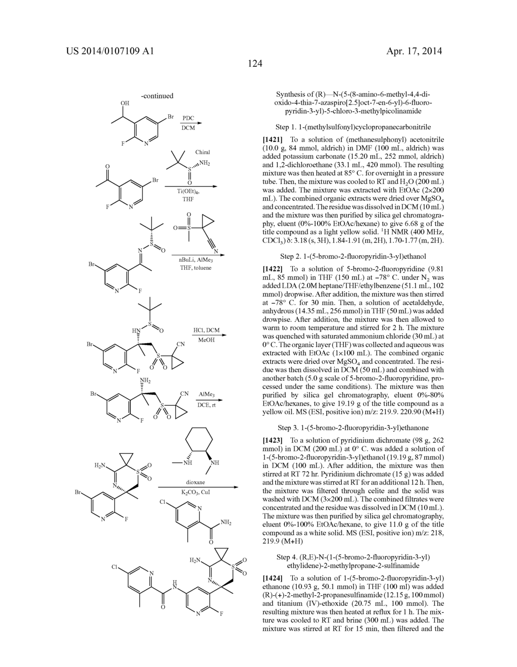 AMINO-DIHYDROTHIAZINE AND AMINO-DIOXIDO DIHYDROTHIAZINE COMPOUNDS AS     BETA-SECRETASE ANTAGONISTS AND METHODS OF USE - diagram, schematic, and image 125