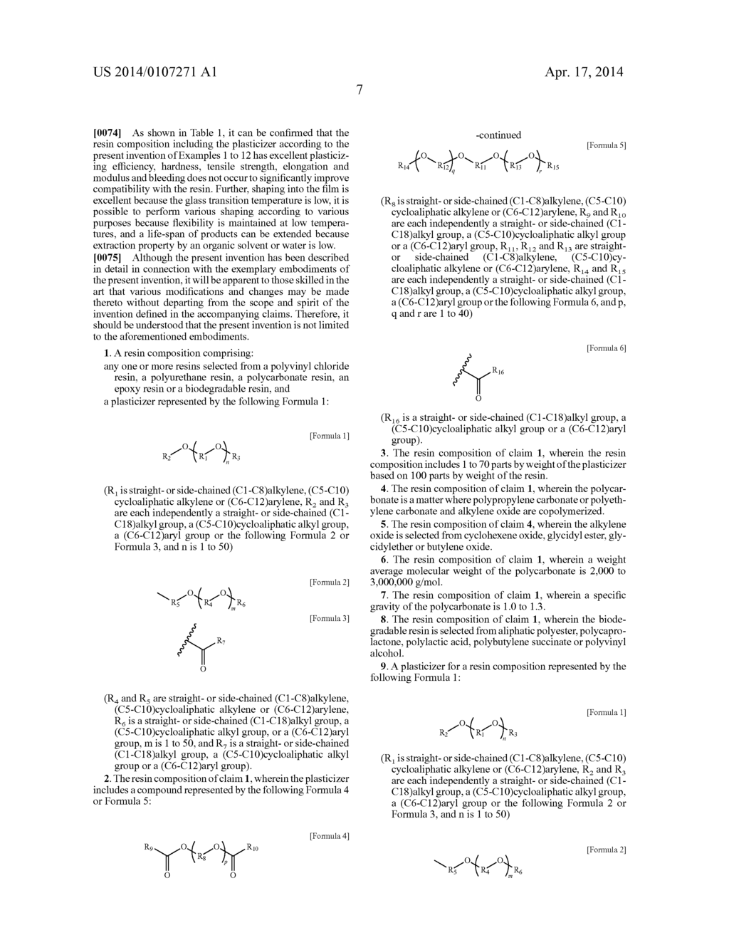 PLASTICIZERS FOR RESIN COMPOSITIONS AND RESIN COMPOSITIONS INCLUDING THE     SAME - diagram, schematic, and image 08