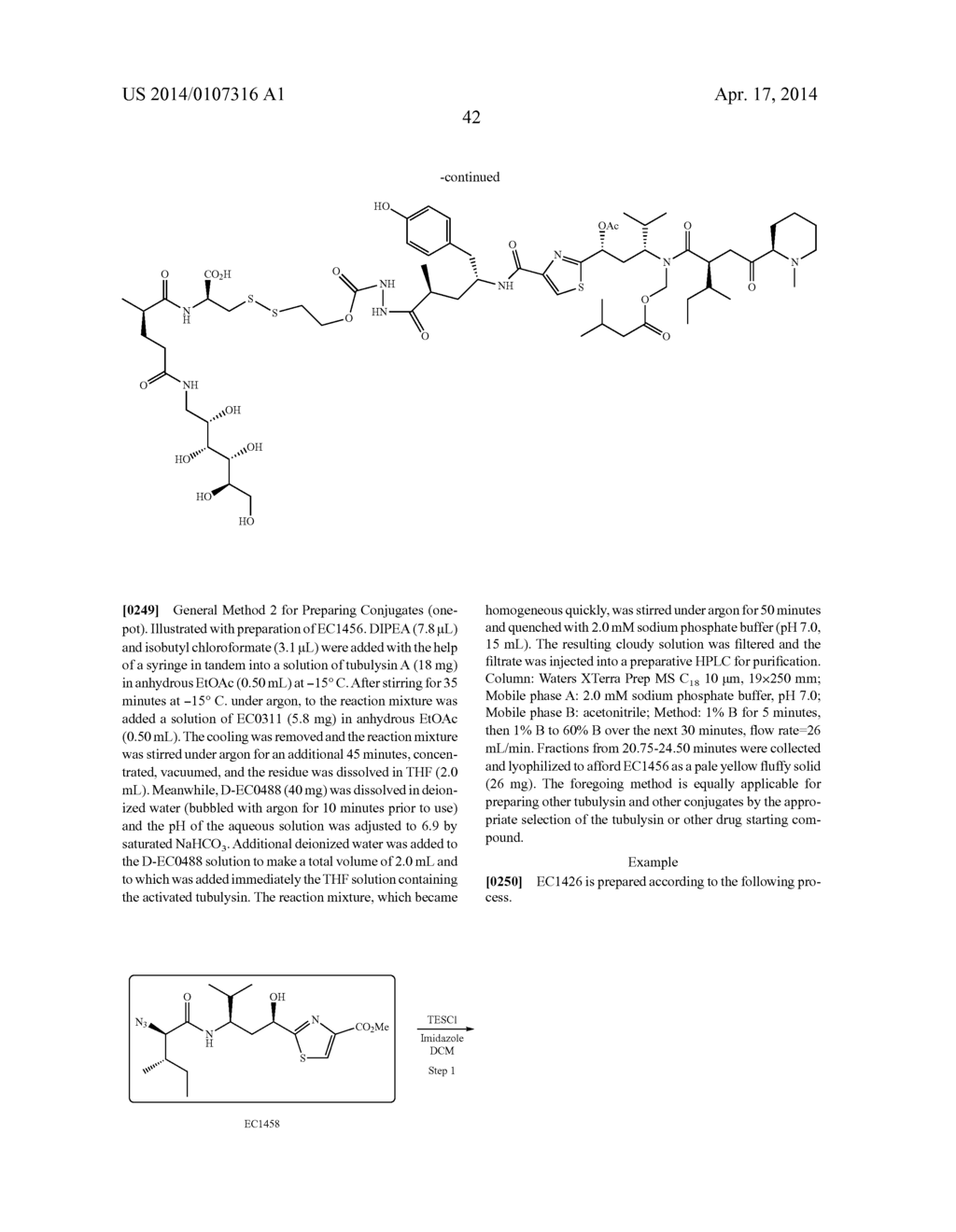 DRUG DELIVERY CONJUGATES CONTAINING UNNATURAL AMINO ACIDS AND METHODS FOR     USING - diagram, schematic, and image 47