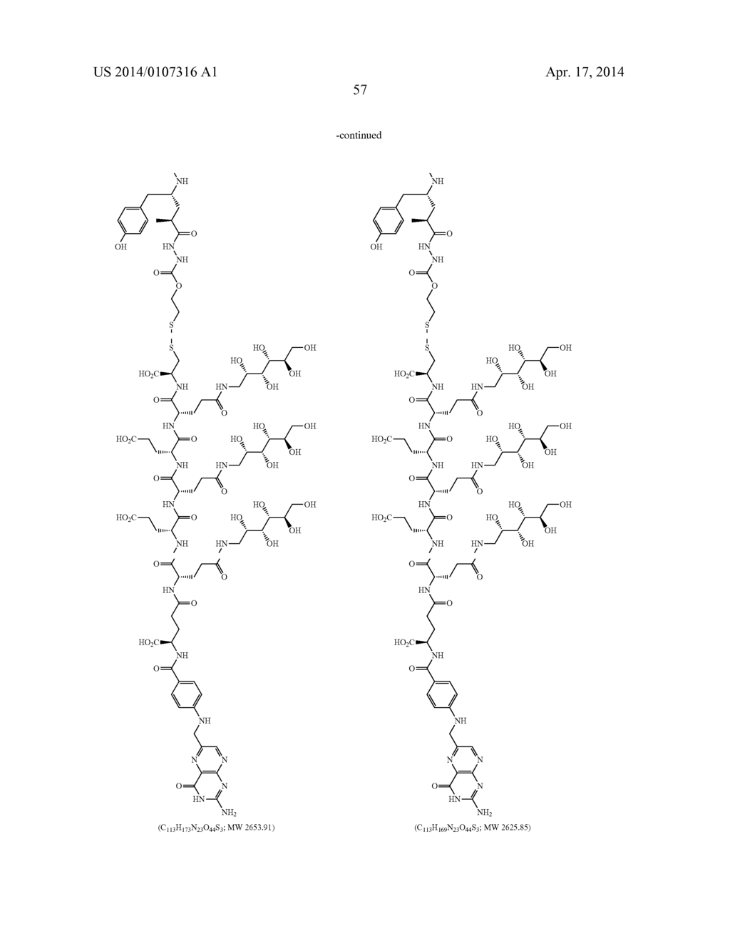 DRUG DELIVERY CONJUGATES CONTAINING UNNATURAL AMINO ACIDS AND METHODS FOR     USING - diagram, schematic, and image 62